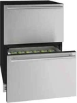 U-line Class UHDR124IS61A 24" Refrigerator Drawers Open. Price: $2499.99.