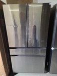 Samsung RF70F23DERA Cu.ft 4-DOOR Flex Refrigerator Stainless Beverage Center Open. Price: $1199.00.