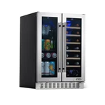 Newair 24 Premium Built-in Dual Zone 20 Bottle 50 Can Wine & Beverage Fridge. Price: $1059.99.