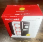 Frigidaire EFMIS137 Retro Mini Fridge 6 Can Portable, Removable Shelf, Black New. Price: $14.95.