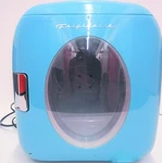 Frigidaire Mini Fridge Blue 9L Skincare/dorm Works Great Used. Price: $19.99.