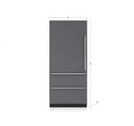 Sub-zero DET3650R Inch Smart Refrigerator Column With 20.5 Cu. Ft. Capacity Used. Price: $6900.00.