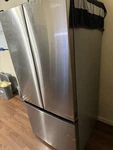 Midea French Door Refrigerator Stainless Steel Bottom Freezer Led Frost-free Used. Price: $500.00.