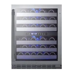 Summit ALWC532 24" Glass Door Wine Refrigerator, Dual Temperature, 46 Bottles New. Price: $1678.88.