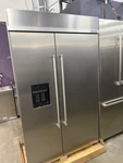 Kitchenaid KBSD708MPS 48" 29.4 Cu. Ft. Built-in Side By Refrigerator Open. Price: $8255.00.