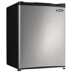 Danby DAR022A1SLDB Compact Refrigerator, 2.3 Cu Ft 17-5/8"D New. Price: $279.99.
