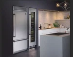 Hestan 36" Built-in Refrigerator With 24" Wine Column New. Price: $8499.15.