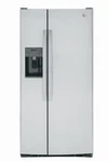 33" Freestanding Side By Refrigerator With 23.01 Cu. Ft. - GSS23GYPF Open. Price: $1499.99.