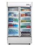 Levella PRN290DX Double Glass Door Merchandiser Refrigerator 29.0 Cu Ft-silver New. Price: $1799.50.