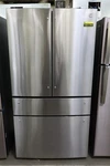 Profile PGE29BYTFS 36" Stainless French Door Refrigerator Nob #161178 Open. Price: $1599.00.