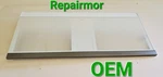 DA97-21902L Oem Samsung Refrigerator Vegetable Drawer Glass Shelf RF23BB8600QL Open. Price: $80.00.