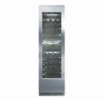 24" Perlick CR24D14R Collection Dual-zone Wine Column Stainless Steel Door. Price: $6850.00.