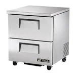 True TUC-27F-D-2-HC 27" 1-SECTION Undercounter Freezer W/ Drawers, 1/4 Hp New. Price: $4862.70.