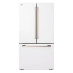 Lg Studio Counter Depth Smart Compatible French Door SRFB27W3 Essence White Open. Price: $2450.00.