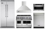 Viking 48" Dual Fuel Range And 42" Refrigerator, Dishwasher, Hood, Microwave New. Price: $37166.00.