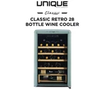 Unique Classic Retro Wine Fridge Cooler 21" Mini Refrigerator 28 Bottles Vintage New. Price: $429.99.
