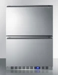 Summit 24" Wide 2-DRAWER Built-in All-refrigerator, Stainless Steel, SPR627OS2D New. Price: $2590.00.