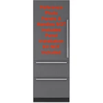 Sub-zero 30" Panel-ready Integrated Bottom-freezer Smart Refrigerator IT30CILH Open. Price: $6885.00.