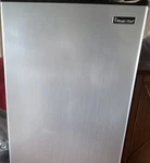 Magic Chef Compact Mini Fridge Silver Stainless, Single Door, Manual Defrost Used. Price: $200.00.