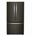 Whirlpool 36" Freestanding 25.2 Cu. Ft. French Door Refrigerator - WRFF3236RV Open. Price: $1499.99.