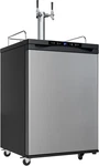 Edgestar KC3000TWIN 24"W Freestanding Double Tap Kegerator - Stainless Steel New. Price: $1007.20.