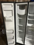 Side-by-side Refrigerator Stainless Steel Water Dispenser Ice Maker Used. Price: $500.00.