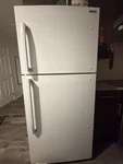 Insignia NS-RTM18 18.1CU.FT. Top-freezer Refrigerator White Open. Price: $300.00.