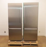 Bosch Benchmark Series 60" Built-in S. Steel Set Of Two Refrigerators B30BB935SS Open. Price: $9899.00.