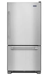 Maytag 30-INCH Bottom Freezer Refrigerator With Drawer MBR1957FEZ Open. Price: $1799.99.