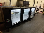 Motak MBB-3D-90-G-X 3/8 Bar Refrigerator Swinging Glass Doors Black Frame New. Price: $2000.00.