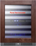 Summit 24" 46 Bottle Capacity Panel-ready Built-in Wine Cellar ALWC532PNR Open. Price: $1000.00.