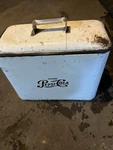Vintage C. 1950 Drink Pepsi Cola A4 Tall Cooler Sign Coca 7UP Orange Crush Used. Price: $255.00.