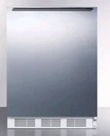 Summit CT661BISSHHADA 24"W 5.1 Cu. Ft. Compact Refrigerator Freezer Stainless New. Price: $1000.00.