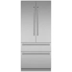 Thermador 36" Freedom Collection Builtin Ss French Door Refrigerator T36BT120NS Open. Price: $8999.00.