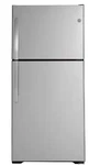 Refrigerator, GTS19KYNRFS, Silver 2 Dor New. Price: $500.00.