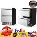 Mojgar 24" 5.3 Cu. Ft. Dual Drawer Commercial Grade Wine And Beverage Fridge New. Price: $693.87.