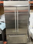 Kitchenaid KBFN502ESS 42 Inch Built-in Stainless Steel French Door Refrigerator Open. Price: $6455.00.