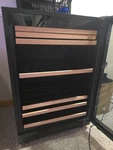 Frigidaire FGWC5233TS1 5.3 Cu Ft Single Zone Wine Cooler, Glass Door, Used. Price: $125.00.