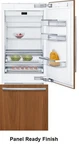 Bosch Benchmark Series 30" Built-in Bottom Mount Smart Refrigerator B30IB905SP Open. Price: $3999.00.