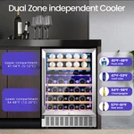 Cowsar Dual Zone Wine Cooler 46 Bottle Built Freestanding Offer. Price: $392.06.