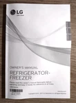 Lg LBNC15221V Refrigerator Owner's Manual Bottom Freezer Model Brand New. Price: $23.00.