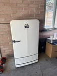 Frigidaire DL-70 White Vintage Single Door Refrigerator Super-freezer Chest Used. Price: $2750.00.