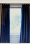 Hallman Solid Navy Blackout Thermal Grommet Single Curtain Lined Panel 50" X 84" New. Price: $39.99.