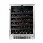 24 Inch Built-in 46 Bottle Undercounter Stainless Steel Wine Refrigerator New. Price: $821.43.