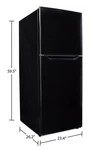 Danby 23.4" 10.1 Cu. Ft. Top-mount Refrigerator Black DFF101B1BDB Nib New. Price: $750.00.