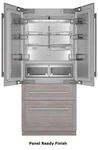 Thermador 36" French Door Freedom Collection Panel Ready Refrigerator T36IT100NP Open. Price: $7999.00.