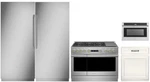 Monogram Pro Package With 48" Gas Range & 36" Column Refrigerator And Freezer New. Price: $31700.00.