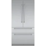 Thermador Freedom T42BT120NS 42" Built-in 4-DOOR French Smart Refrigerator Open. Price: $12399.99.