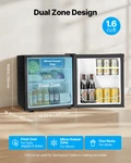 Mini Fridge, 1.6 Cu.ft, Single Door Compact Refrigerator, Black New. Price: $163.50.