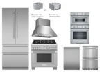 Thermador 36" Freedom Collection Builtin Ss French Door Refrigerator T36BT120NS Open. Price: $26999.00.